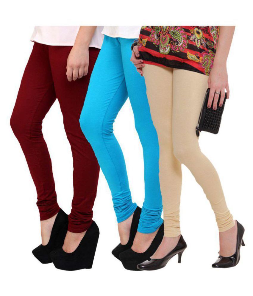     			Famaya Cotton Pack of 3 Leggings