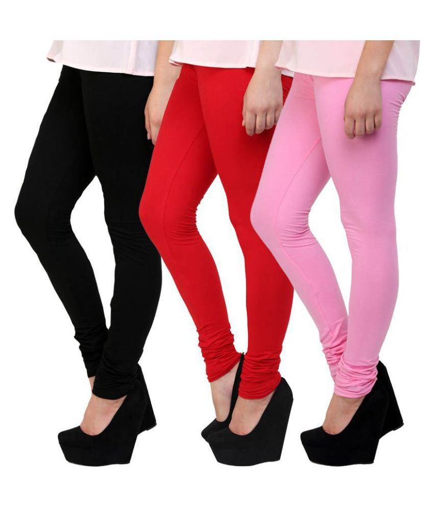     			Famaya Cotton Pack of 3 Leggings