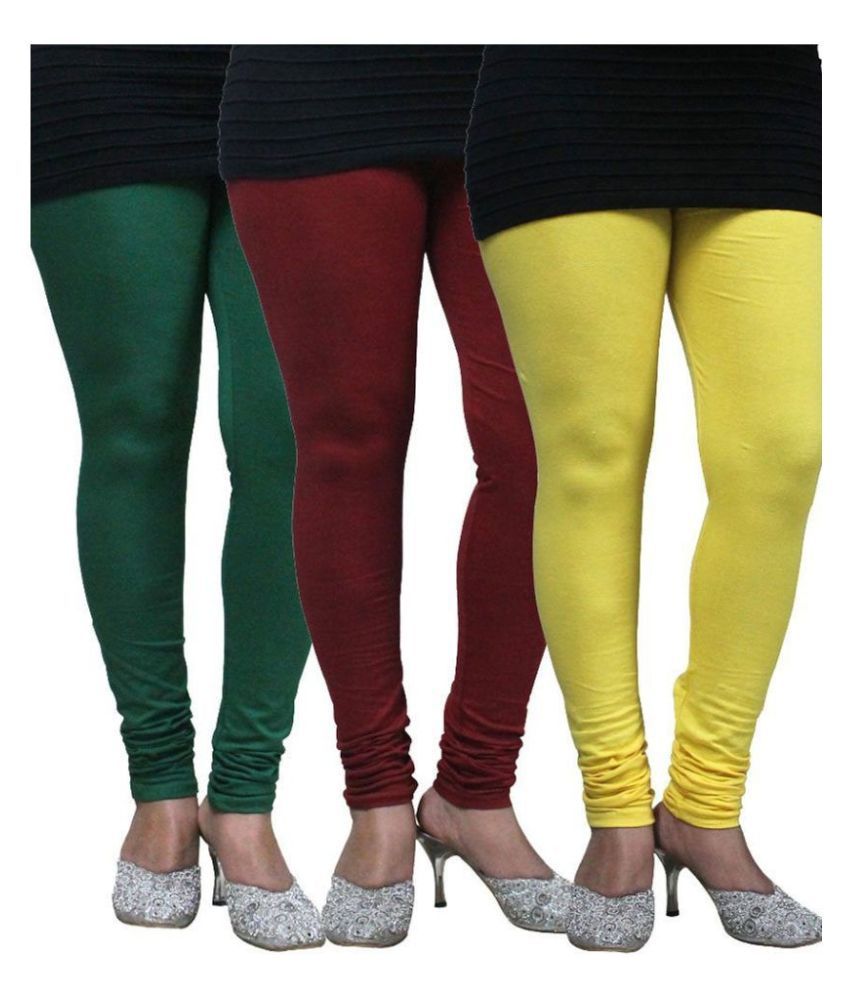     			FnMe Cotton Lycra Pack of 3 Leggings