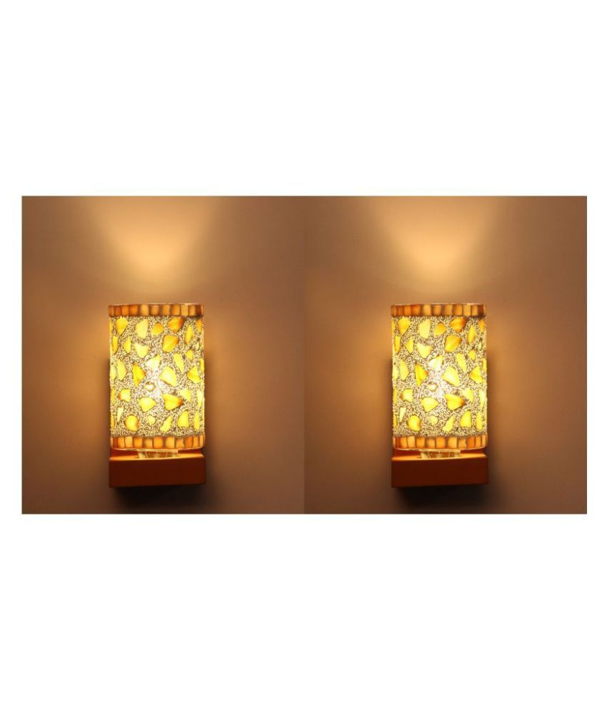     			AFAST Decorative & Designer Glass Wall Light Multi - Pack of 2