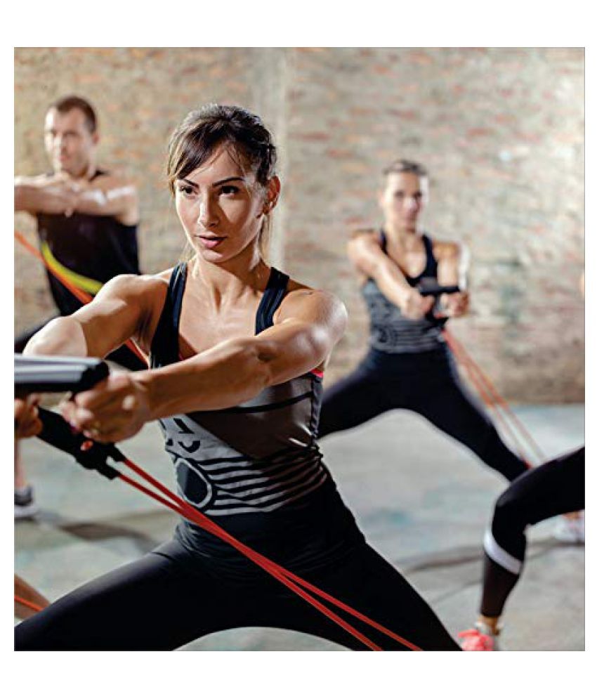 Airavat Resistance Band Toning Tube with Door Strap - Exercise Bands