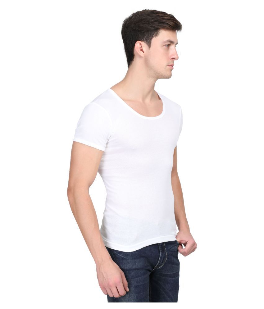 Crystal White Half Sleeve Vests Pack of 3 - Buy Crystal White Half ...