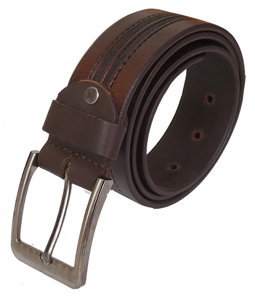 Glory Brown Leather Casual Belt: Buy Online at Low Price in India ...