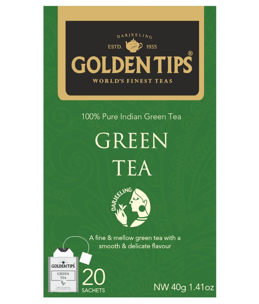 Golden Tips Green Tea Bags 40 gm Buy Golden Tips Green Tea Bags 40 gm