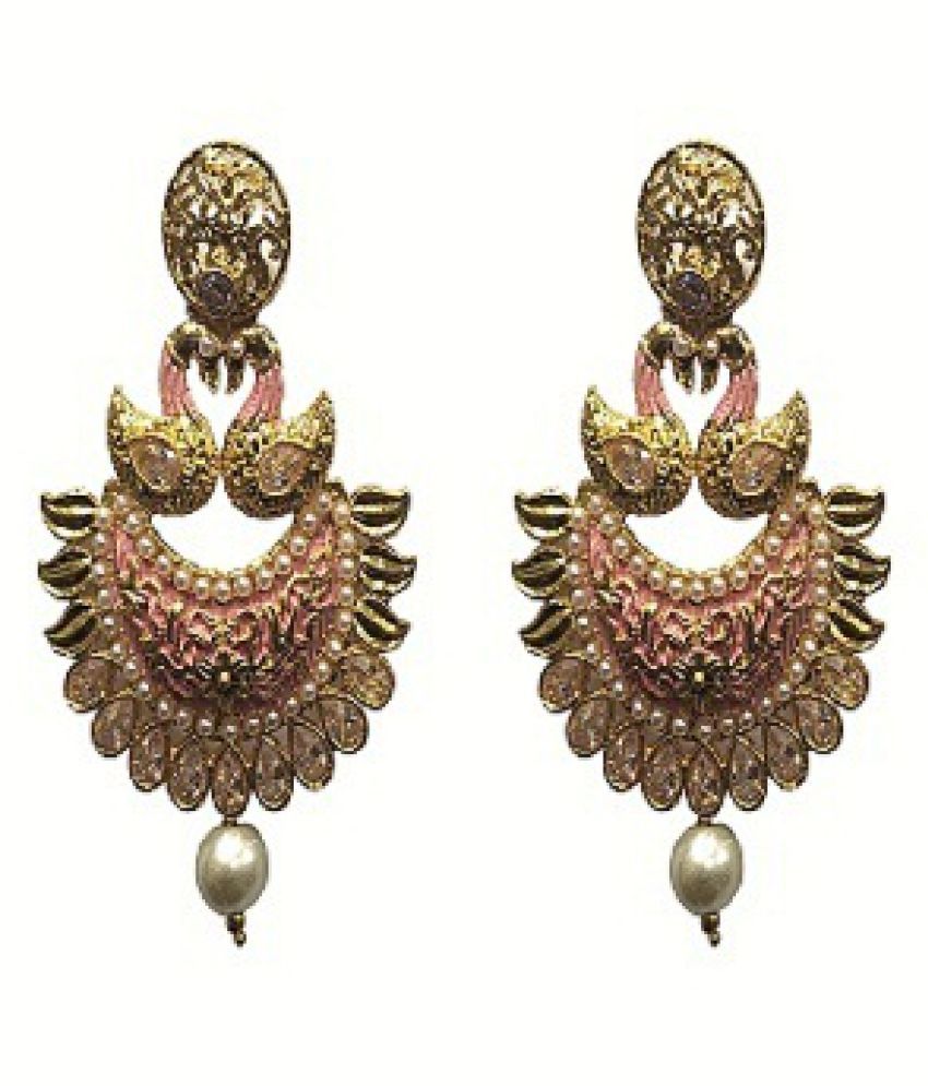 Ankur attractive gold plated earring with meenakari for women and girls ...
