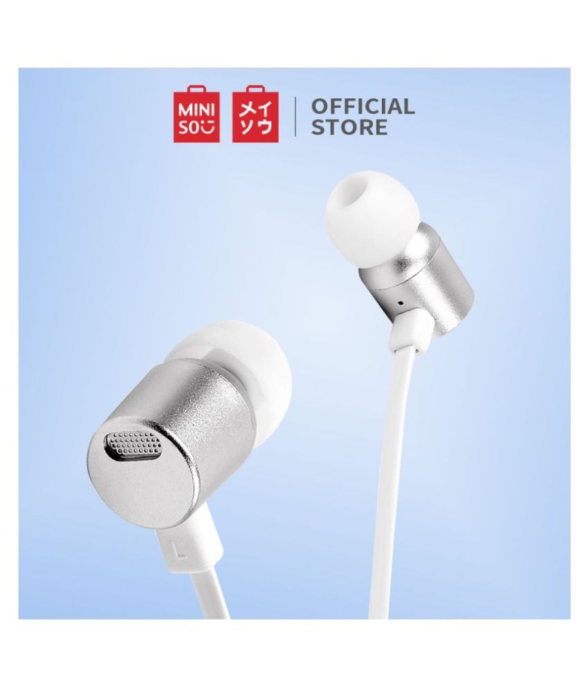 Miniso Metallic Bass InEar In Ear Wired With Mic Headphones/Earphones