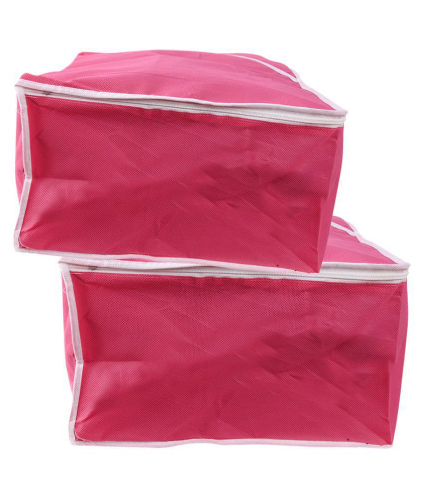 Apratim Pink Saree Covers - 2 Pcs