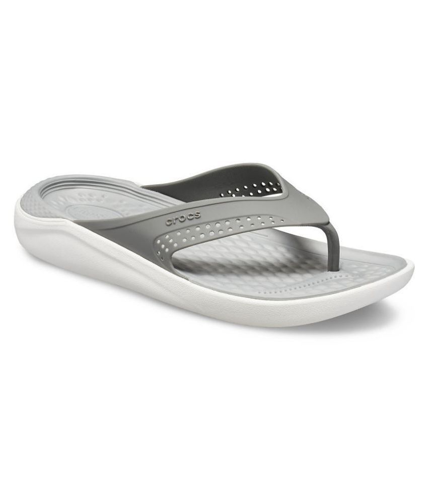 Crocs Gray Daily Slippers Price in India- Buy Crocs Gray Daily Slippers ...