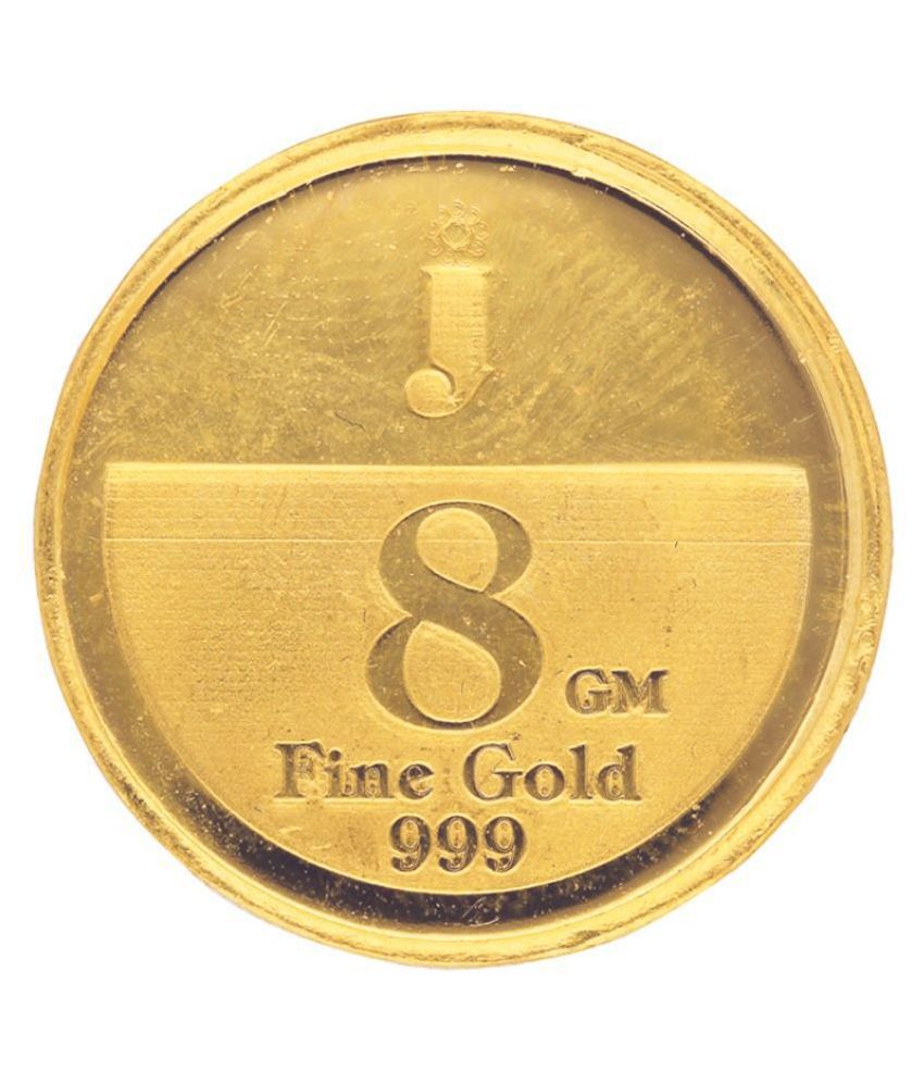 Jagdamba Gold 8 gram Rose Coin: Buy Jagdamba Gold 8 gram Rose Coin ...