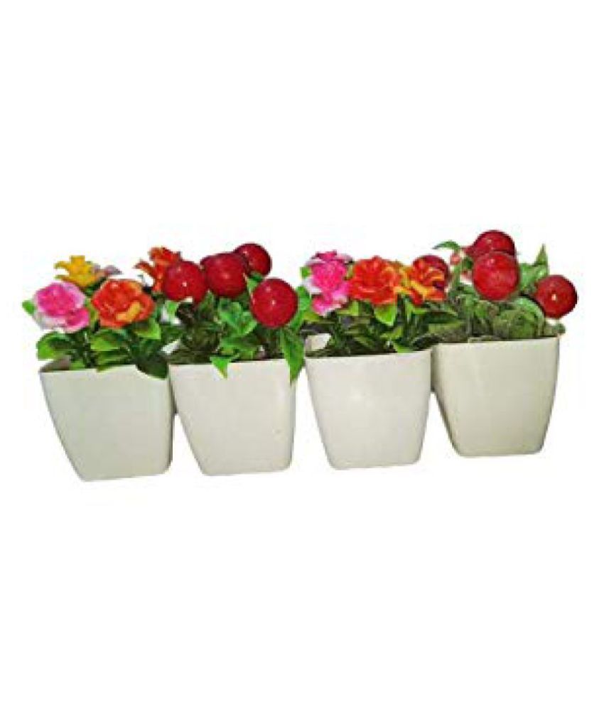 Generic Assorted Multicolour Artificial Flowers Pack of 4 Buy