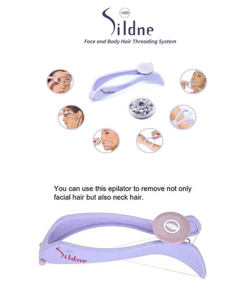 Sildne Epilator Face And Body Hair Threading Epilator Manual Razor 1