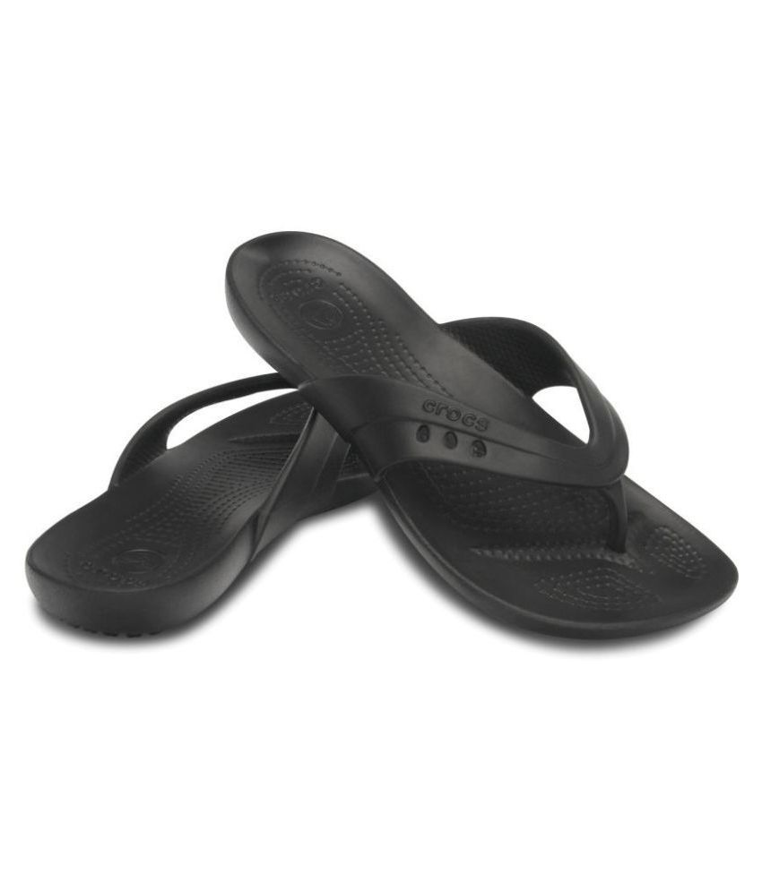 Crocs Kadee Girls Black Flip-Flop Price in India- Buy Crocs Kadee Girls ...