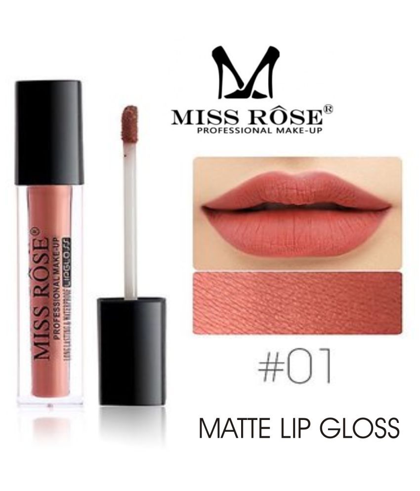Miss Rose Lipstick & Lipgloss Combo 730126 (52) Lip Gloss Liquid Wine