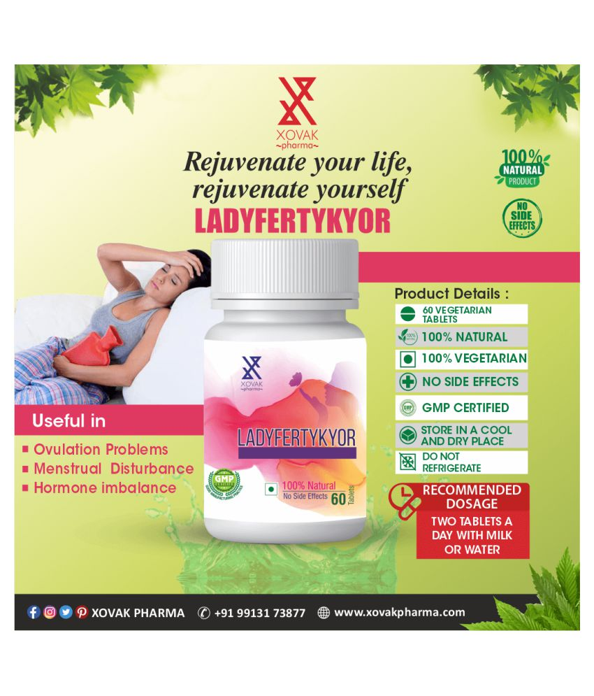 Xovak Pharma Ayurveda & Herbal Lady Fertility + MultiVitamins Tablets