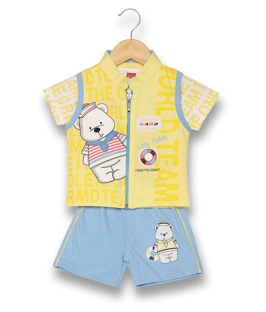 V2 Infant Boy Baba Suit Set (Yellow) Buy V2 Infant Boy
