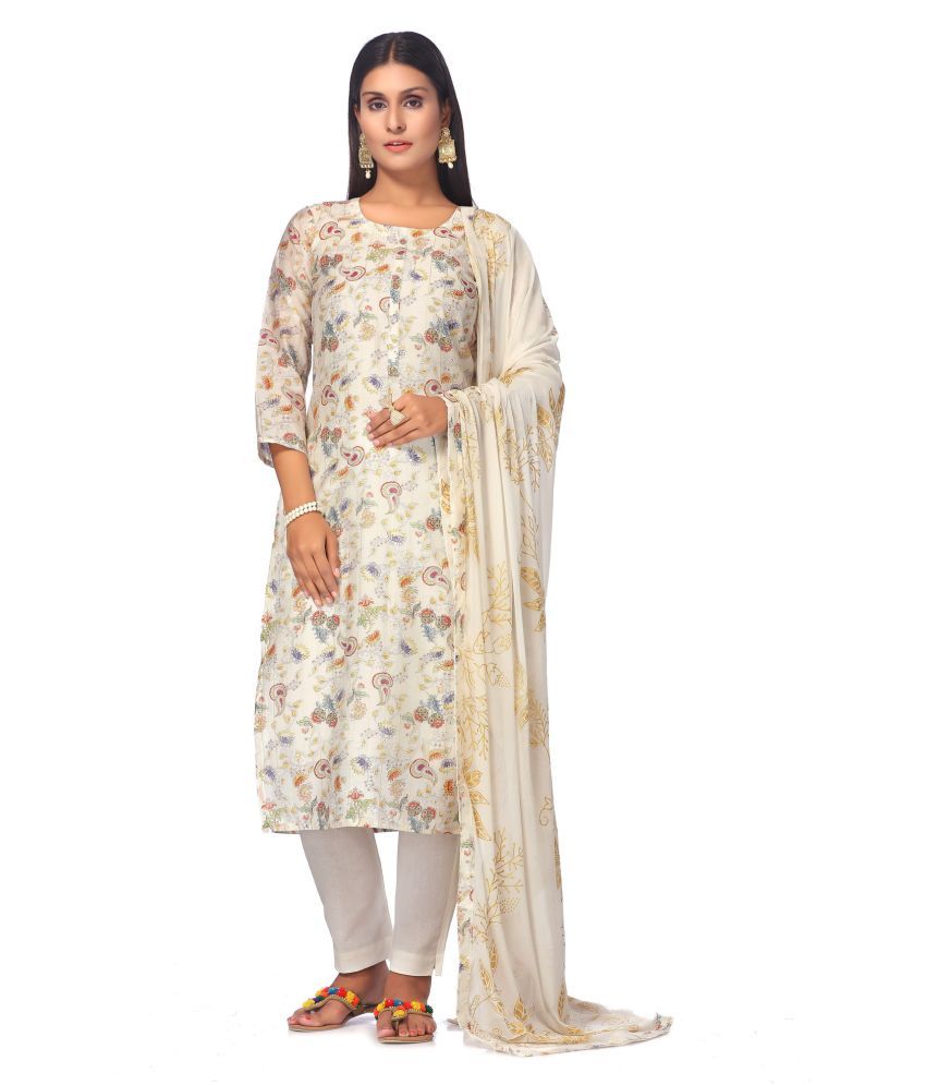 in365 White Cotton Dress Material Buy in365 White Cotton Dress Material Online at Best Prices