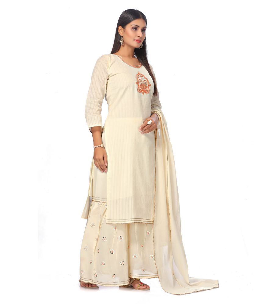 in365 White Cotton Dress Material Buy in365 White Cotton Dress Material Online at Best Prices