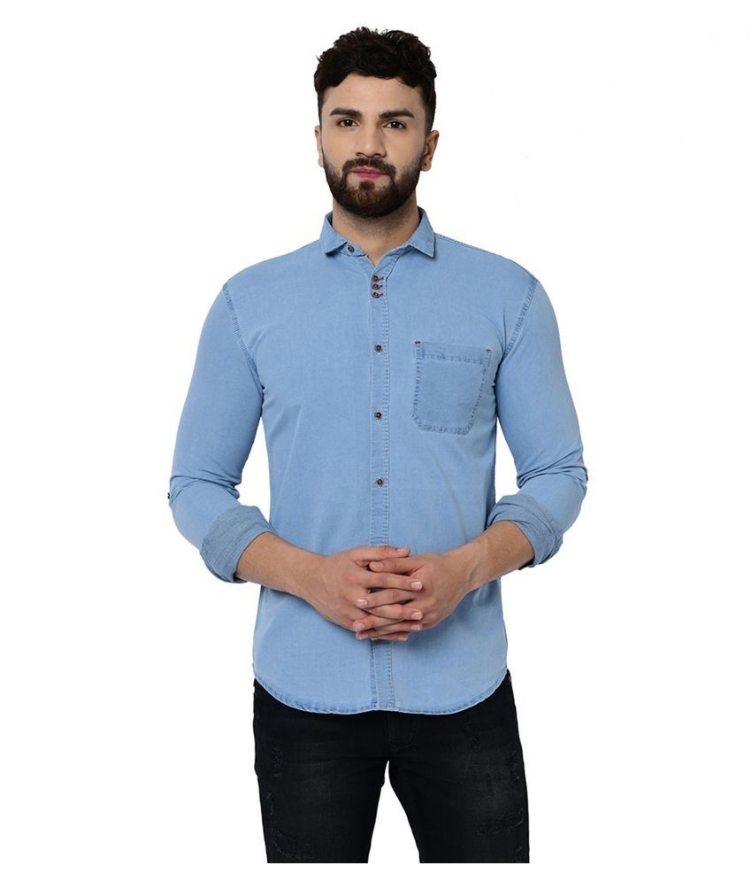 ATM SHIRT Denim Blue Shirt - Buy ATM SHIRT Denim Blue Shirt Online at Best Prices in India on 