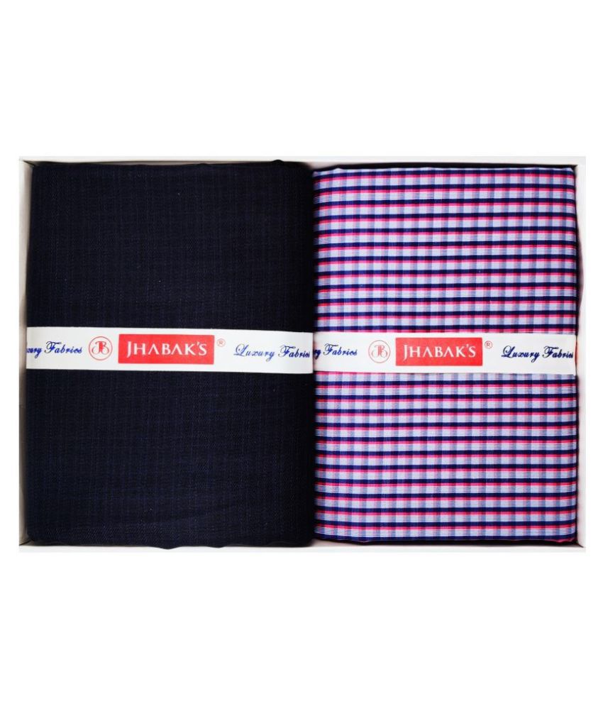 JHABAK'S Multi Poly Viscose Unstitched Shirts & Trousers SHIRTINGS & TROUSER FABRIC