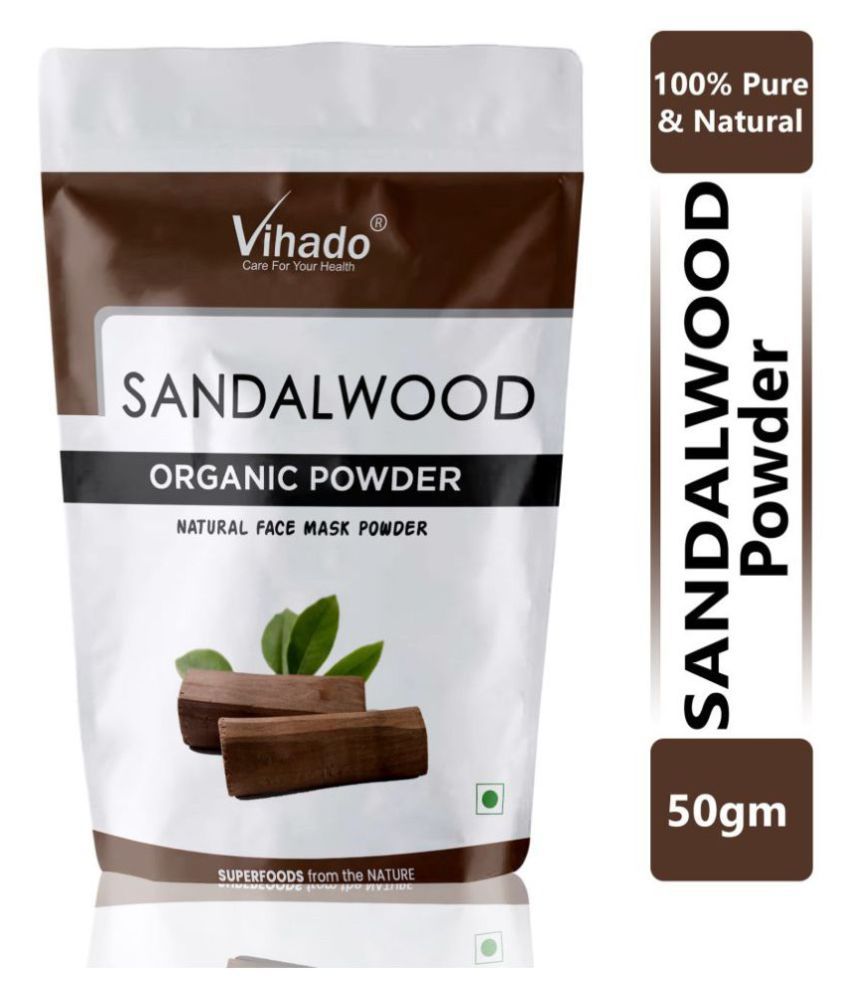 Vihado Natural Sandalwood /Chandan Powder For Face Pack 50 gm