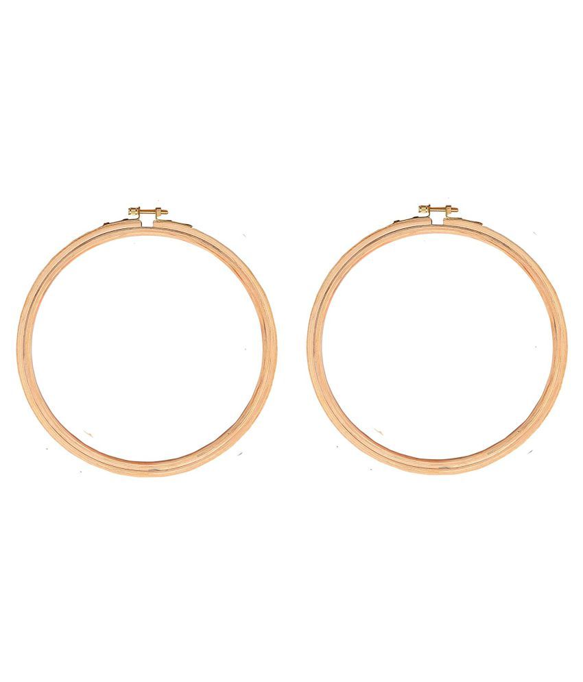 Udhayam wooden embroidery ringframehoop size 8 inches 5ply brass Udhayam wooden embroidery ringframehoop size 8 inches 5ply brass