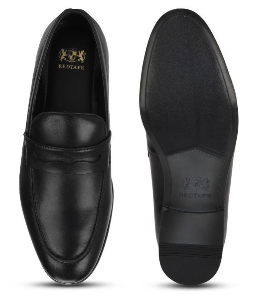red tape genuine leather slip on shoes