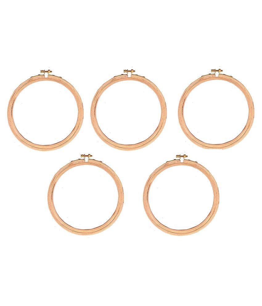 Udhayam wooden embroidery ringframehoop size 10 inches 5ply brass Udhayam wooden embroidery ringframehoop size 10 inches 5ply brass