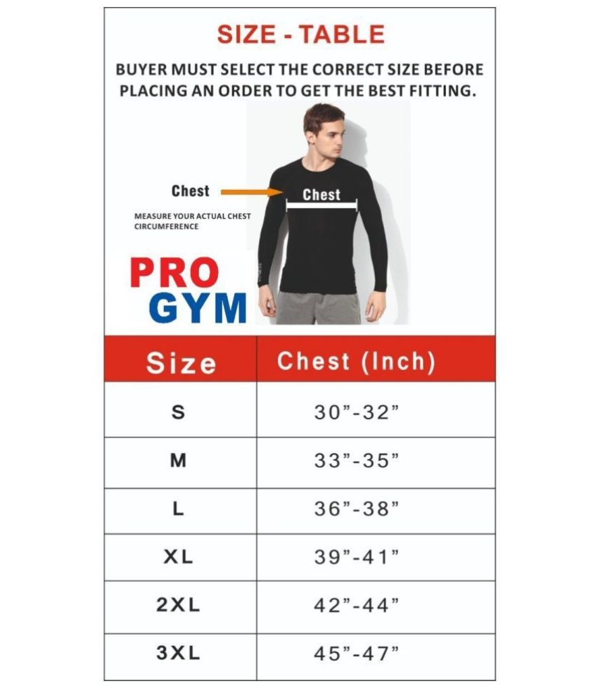Pro Gym Compression TShirt Full Sleeve Men & Woman Buy Pro Gym