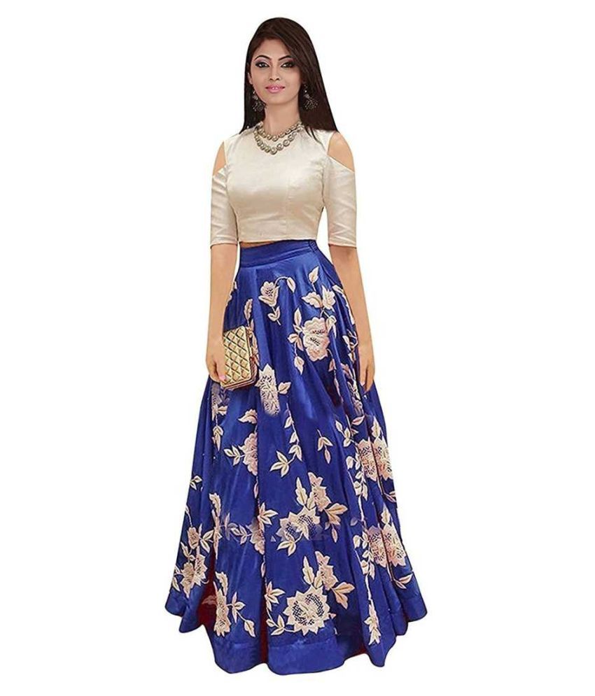 light blue chaniya choli