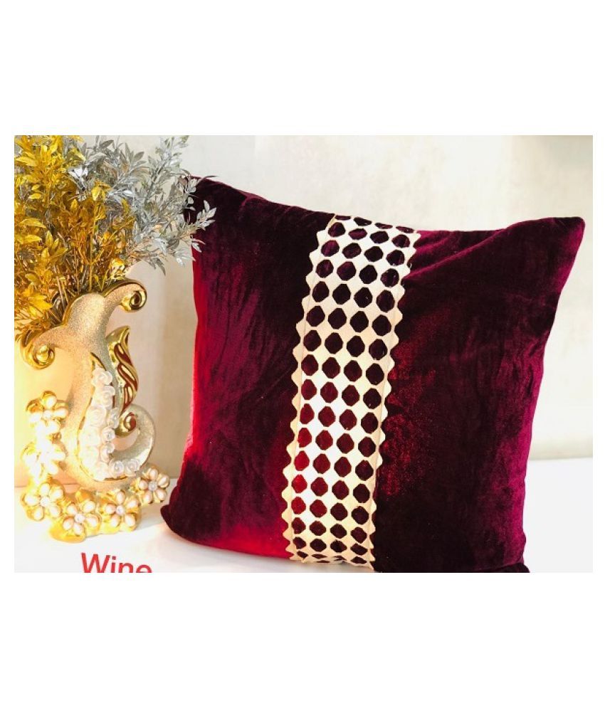 BM Creation Set of 5 Velvet Cushion Covers 40X40 cm (16X16) Buy Online