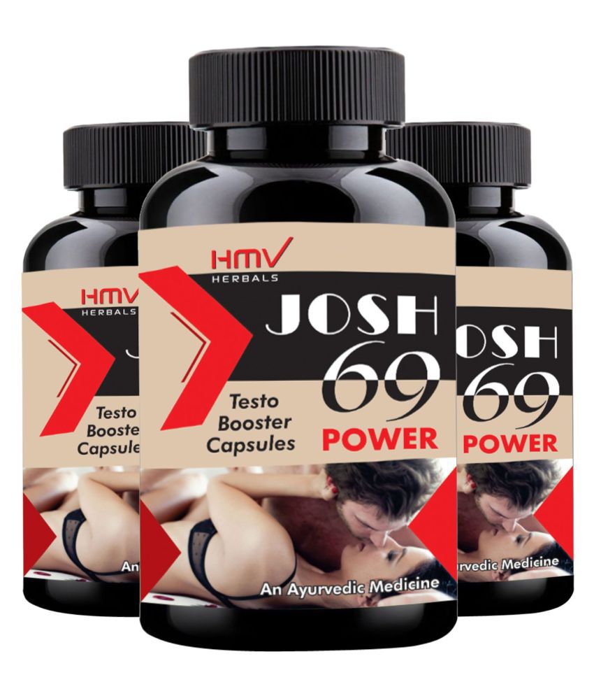 HMV Herbals JOSH 69 Power Testo Booster Herbal Capsule 90 no.s Pack of 3