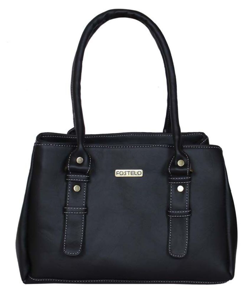     			Fostelo -   Black PU Shoulder Bag