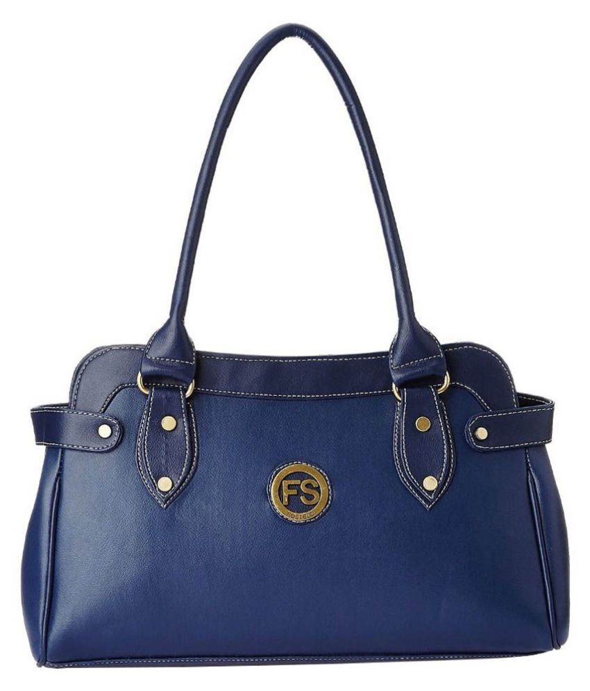     			Fostelo - Blue Fabric Shoulder Bag