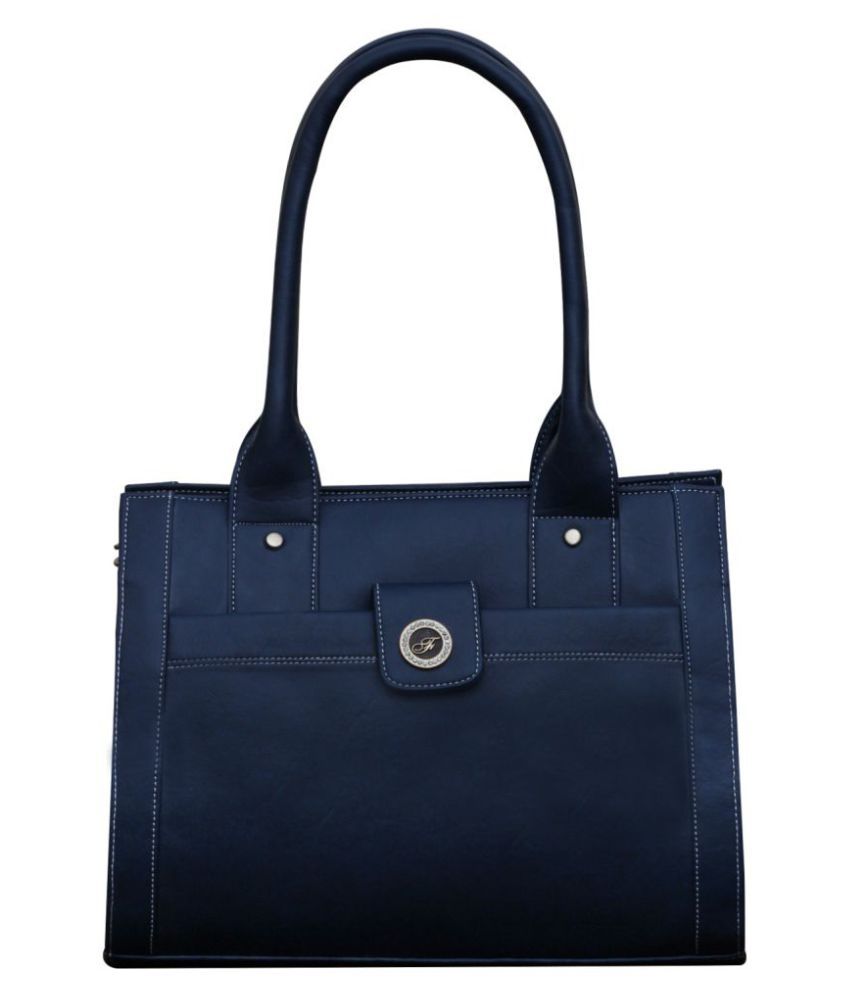     			Fostelo -   Blue Faux Leather Shoulder Bag