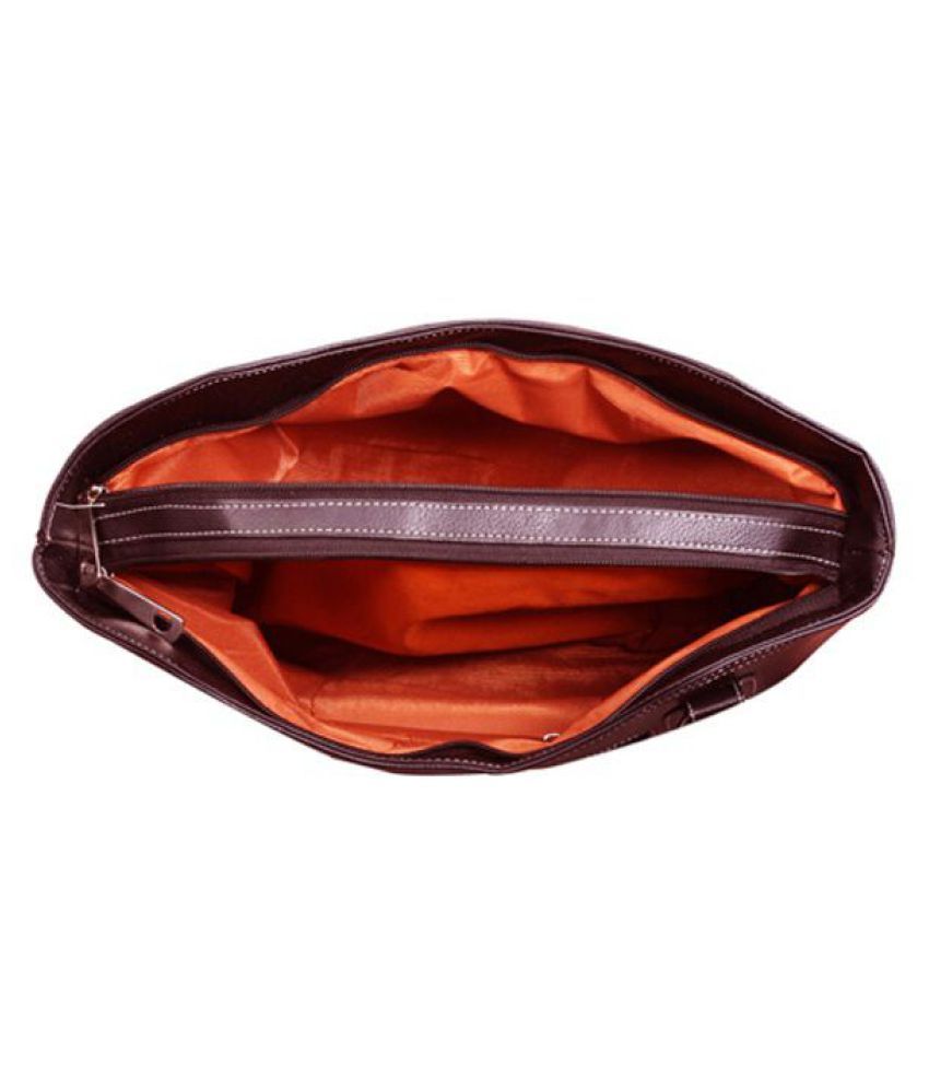 Fostelo Brown Faux Leather Shoulder Bag Buy Fostelo Brown Faux