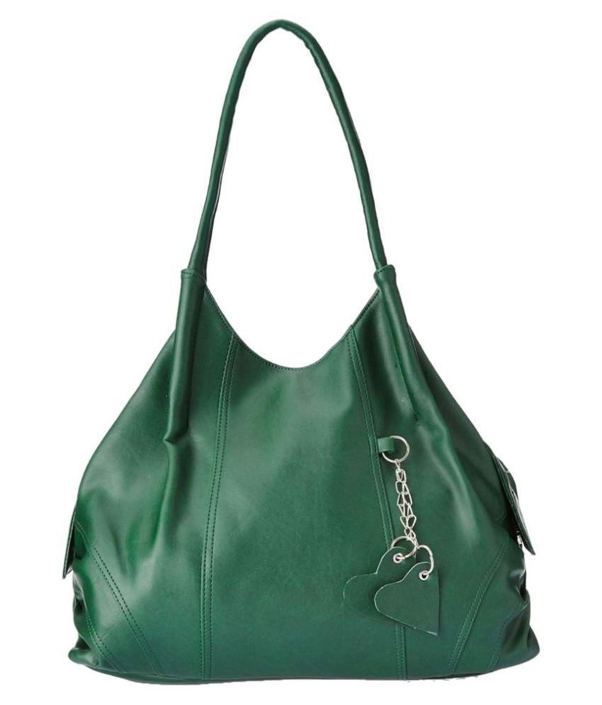     			Fostelo - Green Faux Leather Hobo Bag