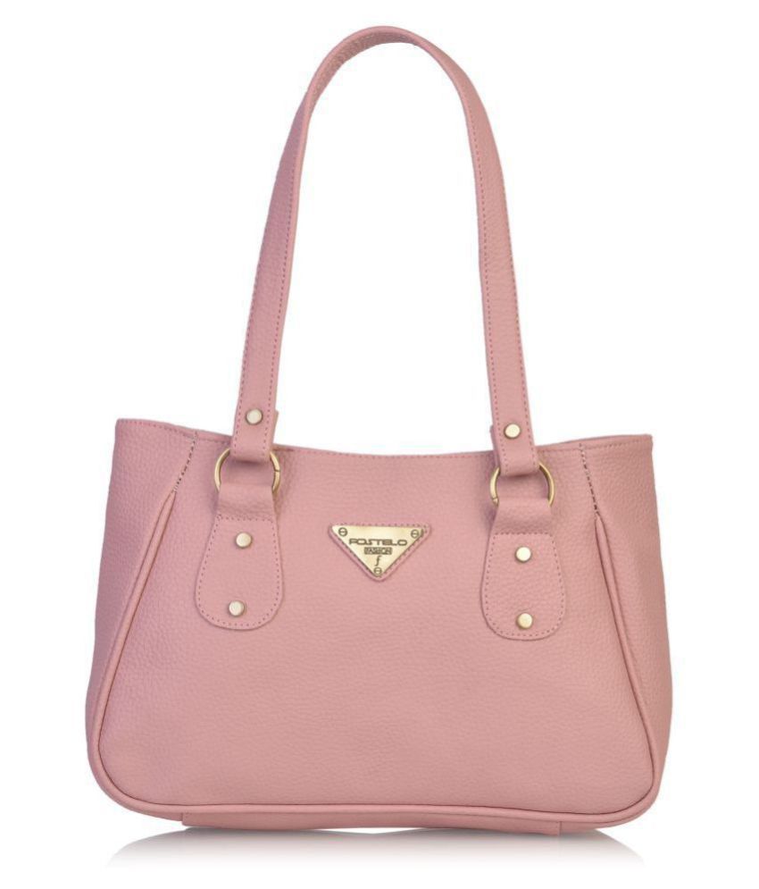     			Fostelo Light Pink P.U. Shoulder Bag
