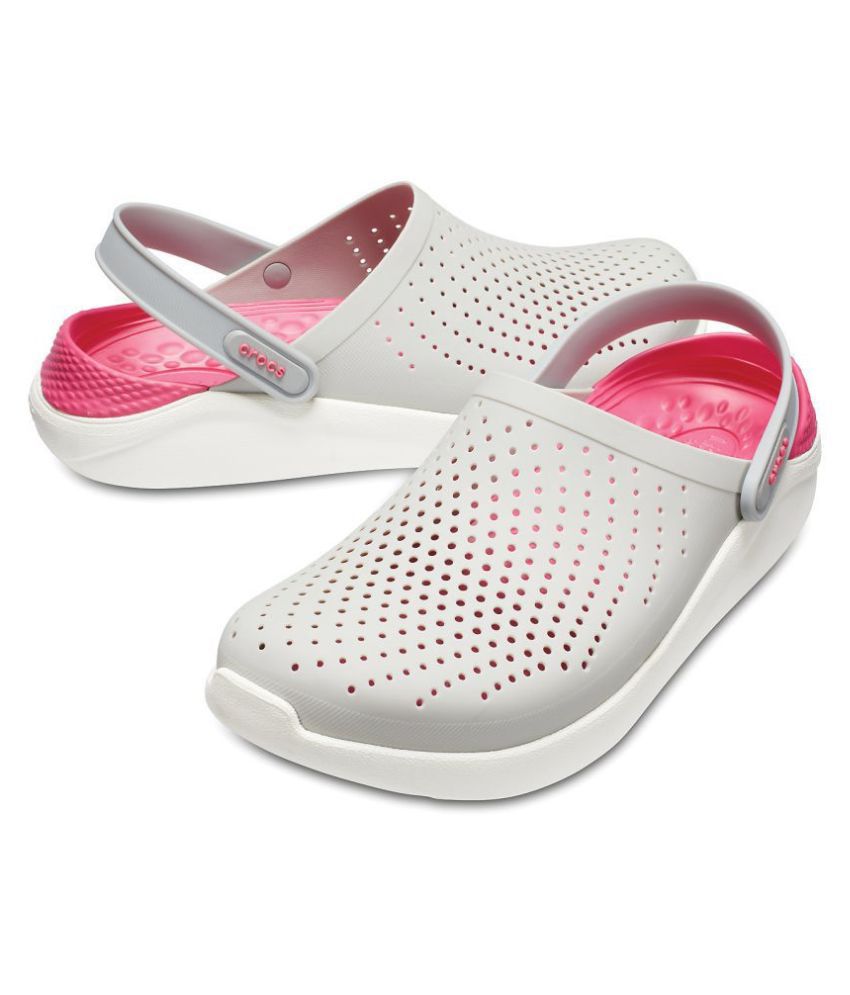 Crocs White Croslite Floater Sandals - Buy Crocs White Croslite Floater ...