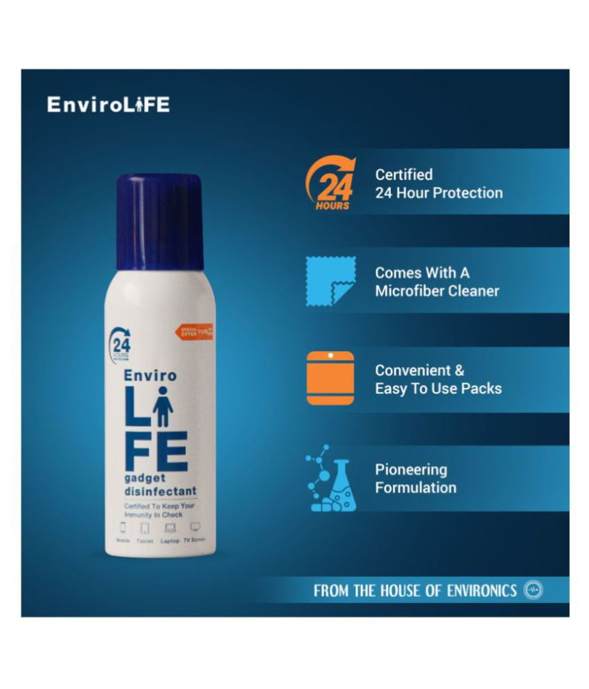     			Envirolife - Gadget Disinfectant Alcohol Based Sanitizer Spray - Value Pack of 4 (Desk Pack)