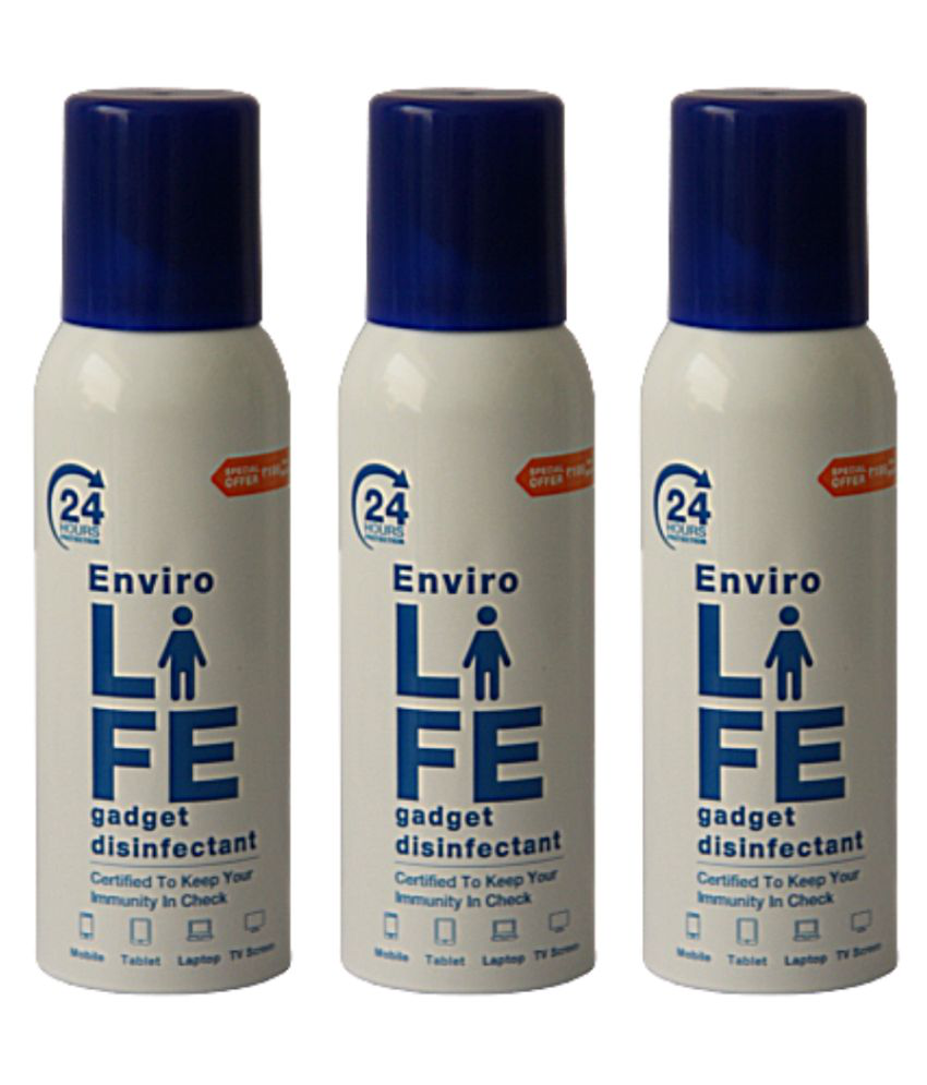     			Envirolife - Gadget Disinfectant Alcohol Based Sanitizer Spray - Value Pack of 3 (Desk Pack)