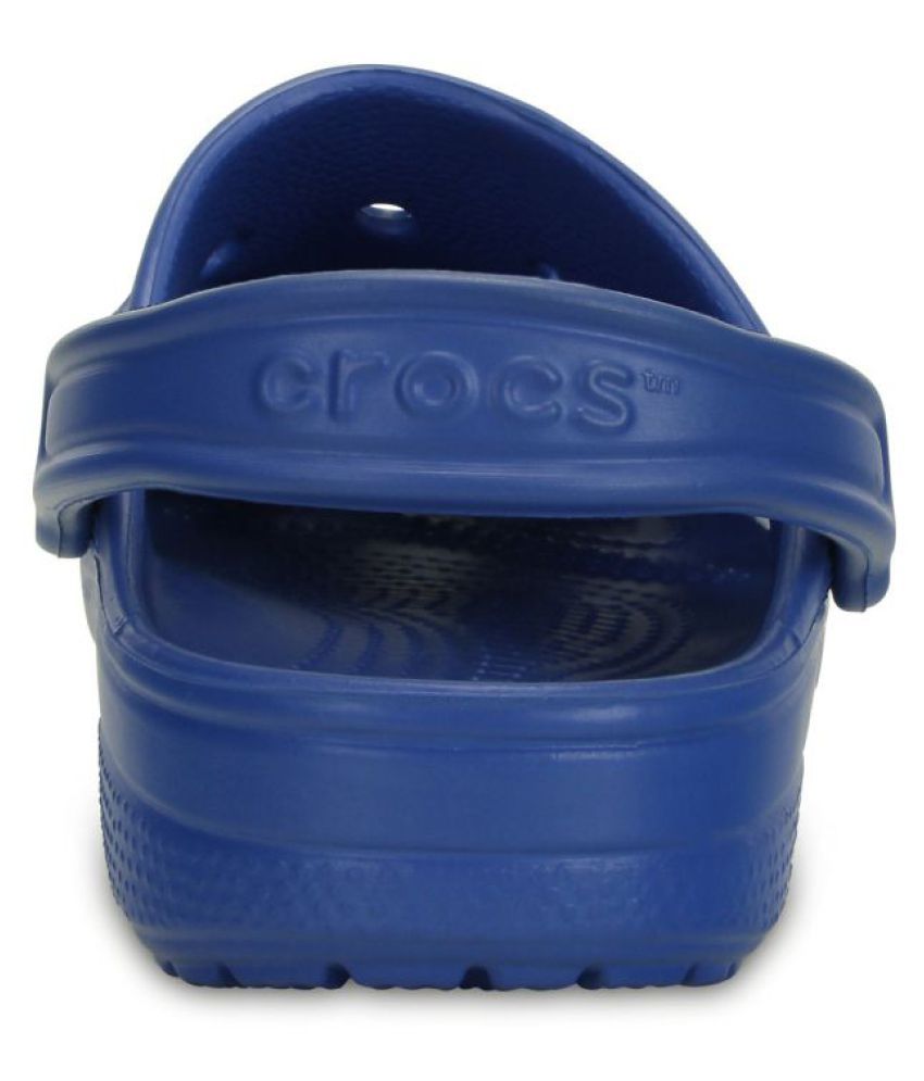 blue clear crocs