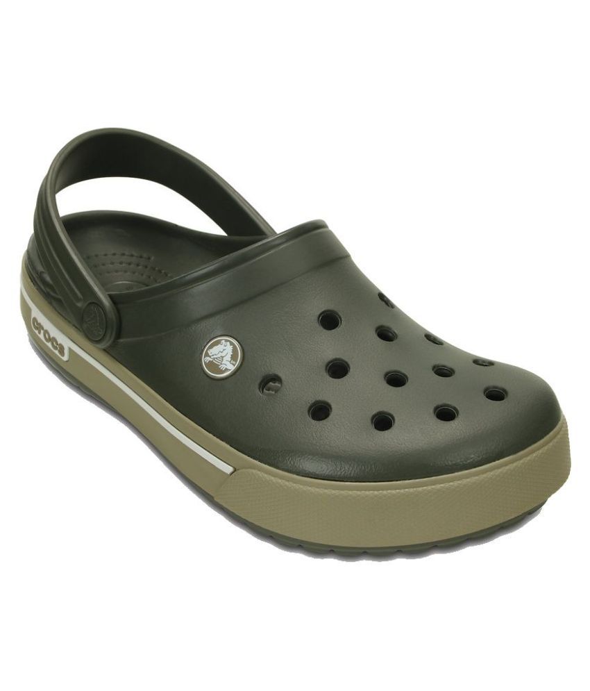 crocs green sandals