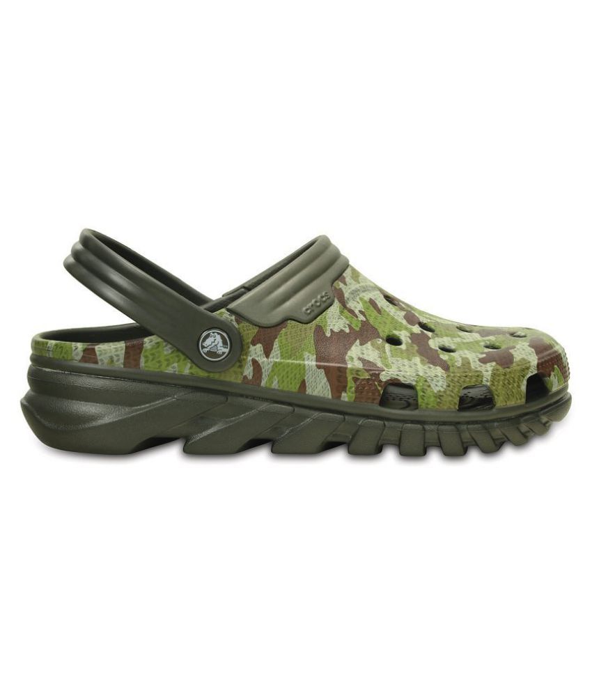 crocs green sandals