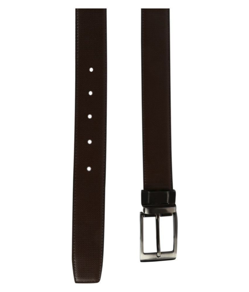 Tie & Cuffs Black PU Casual Belt Buy Online at Low Price