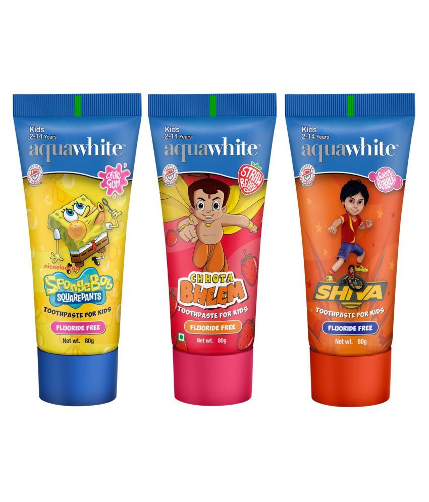 aquawhite Strawberry Baby Toothpaste 80 g ( 3 pcs ) Buy aquawhite