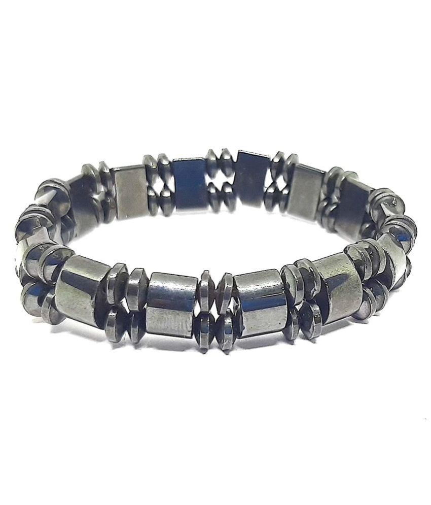     			Jet Black Multi Magnetic Bracelet Bracelet for Men and Boys Magnetic Healing with Jewelry