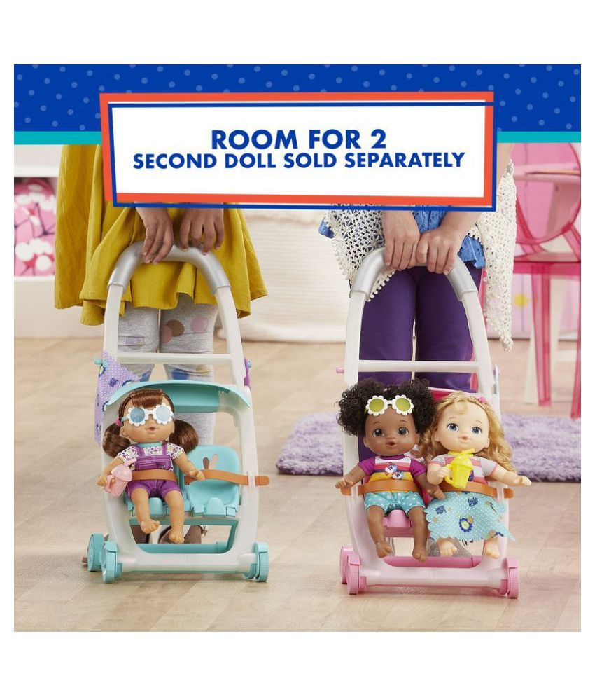 Baby Alive Littles by Baby Alive, Push ‚Äòn Kick Stroller, Little Lucy