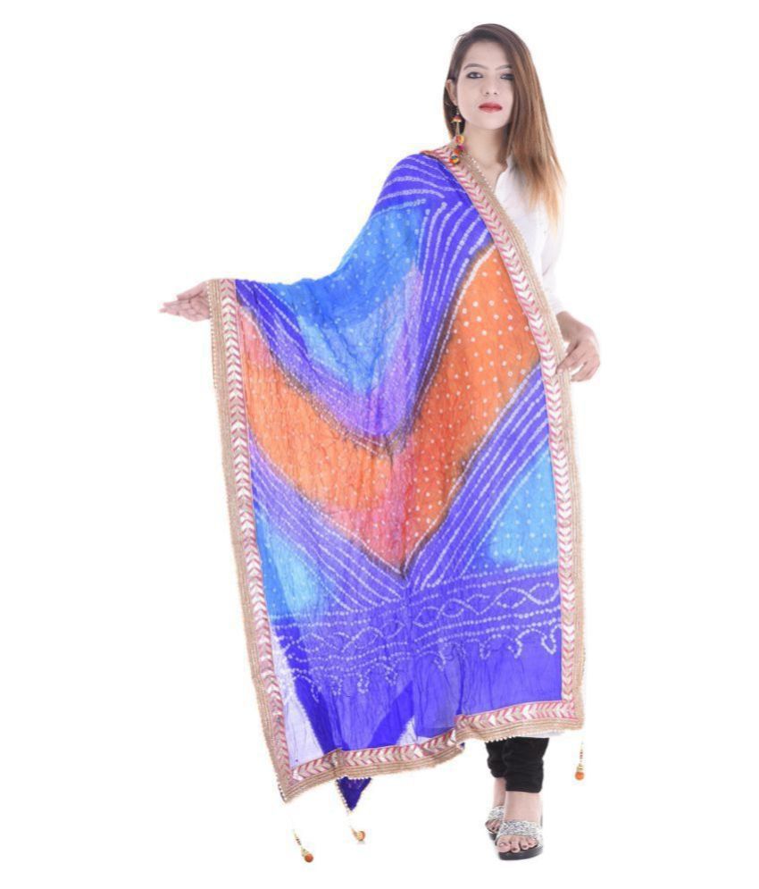 Aprtim Multicoloured Art Silk Bandhej Dupatta