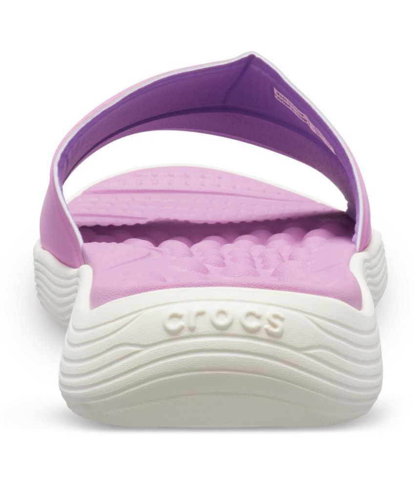 crocs purple slides