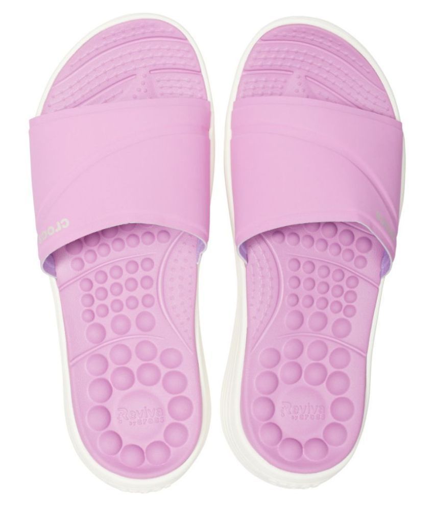 crocs purple slides